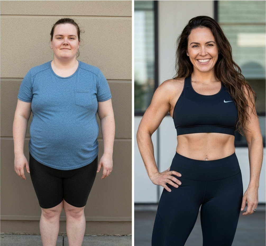 Weight loss transformation